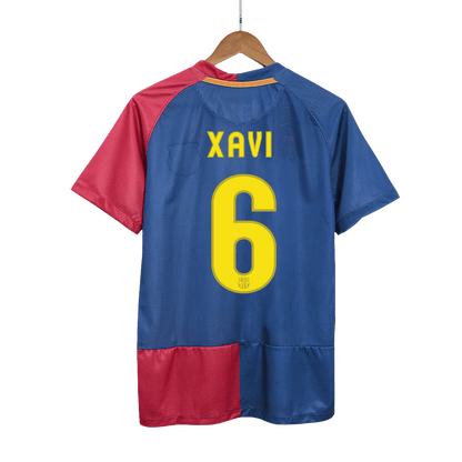 XAVI #6 Barcelona Hemmatröja 2008/09 Retro Tröja
 Blue&Red - UCL Final