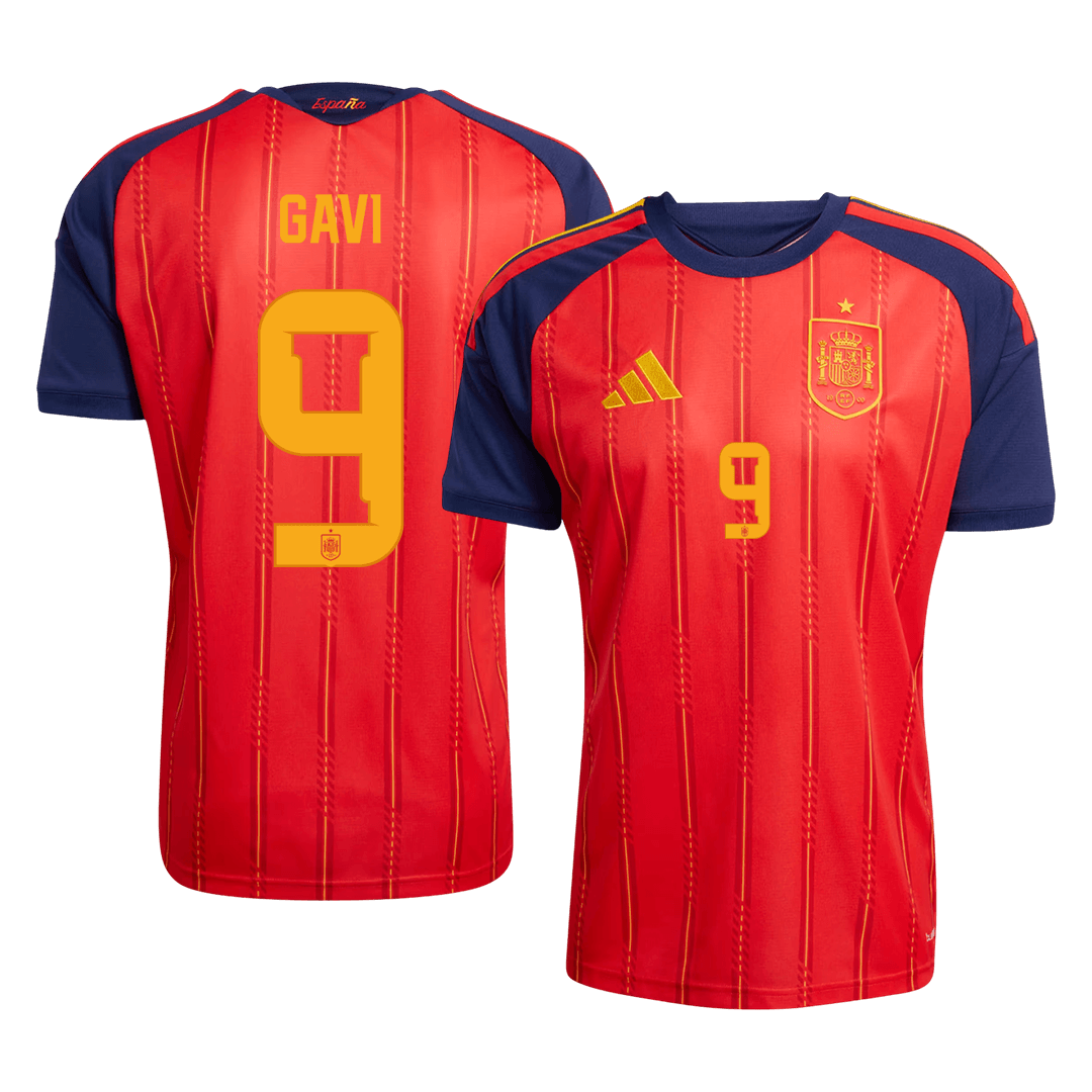 GAVI #9 Spanien Tröja 2026 Hemma Premium Röd