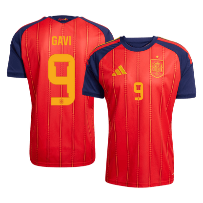 GAVI #9 Spanien Tröja 2026 Hemma Premium Röd