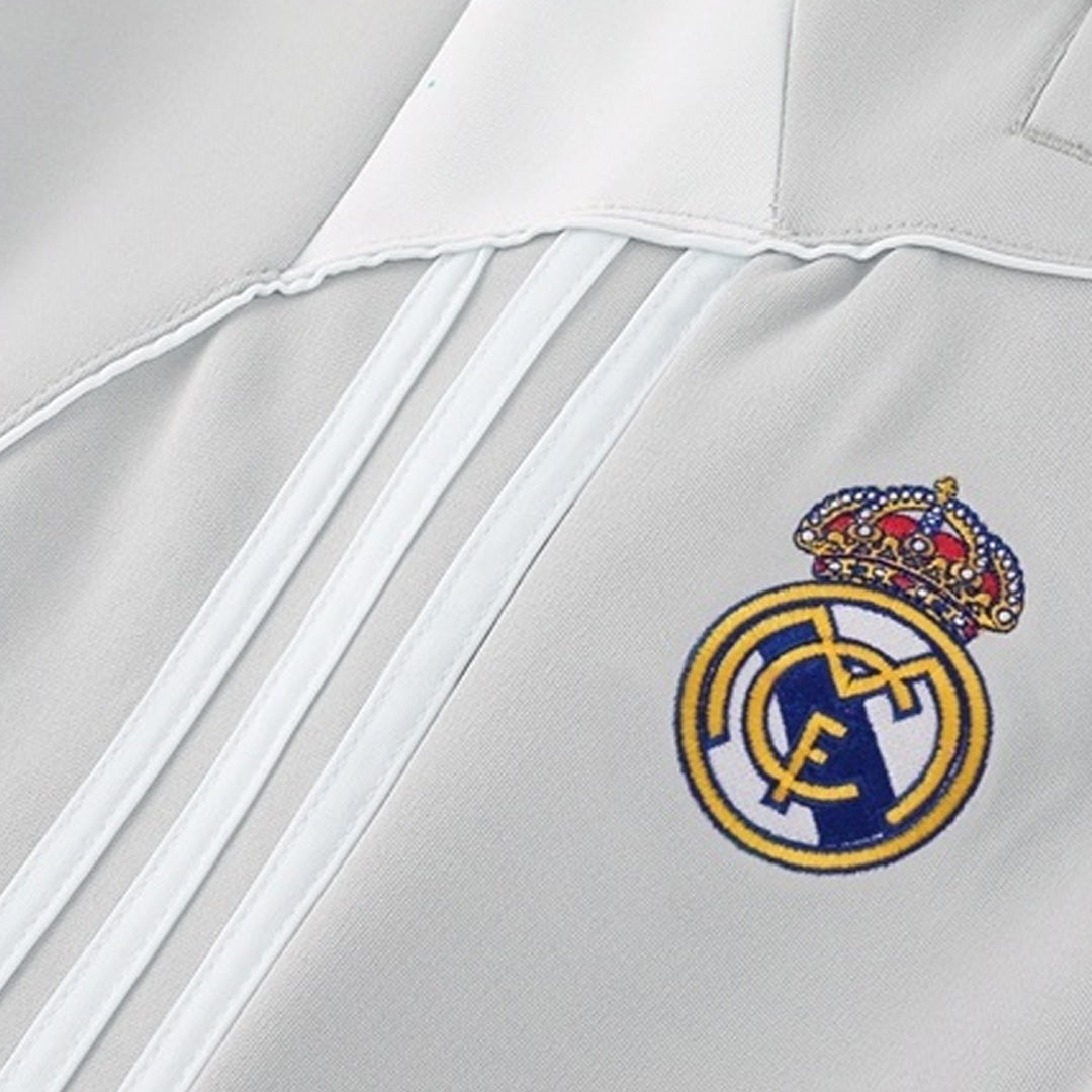 Real Madrid Hemma Träningsset (Jacka+Byxor) 2025/26 Grå