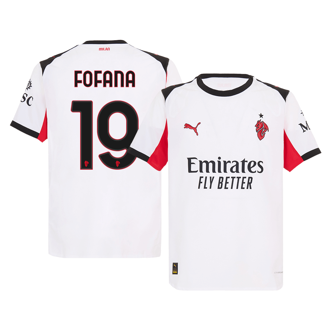 AC Milan Tröja FOFANA #19 2025/26 Borta Vit