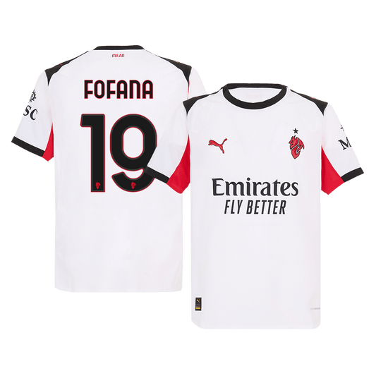 AC Milan Tröja FOFANA #19 2025/26 Borta Vit