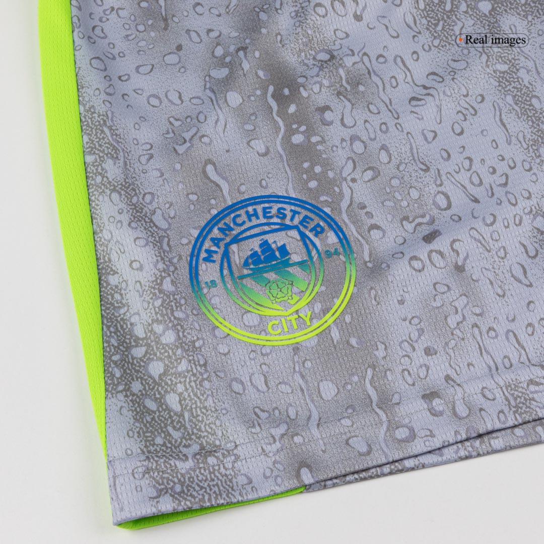 Manchester City Shorts 2025/26 Tredje Grå