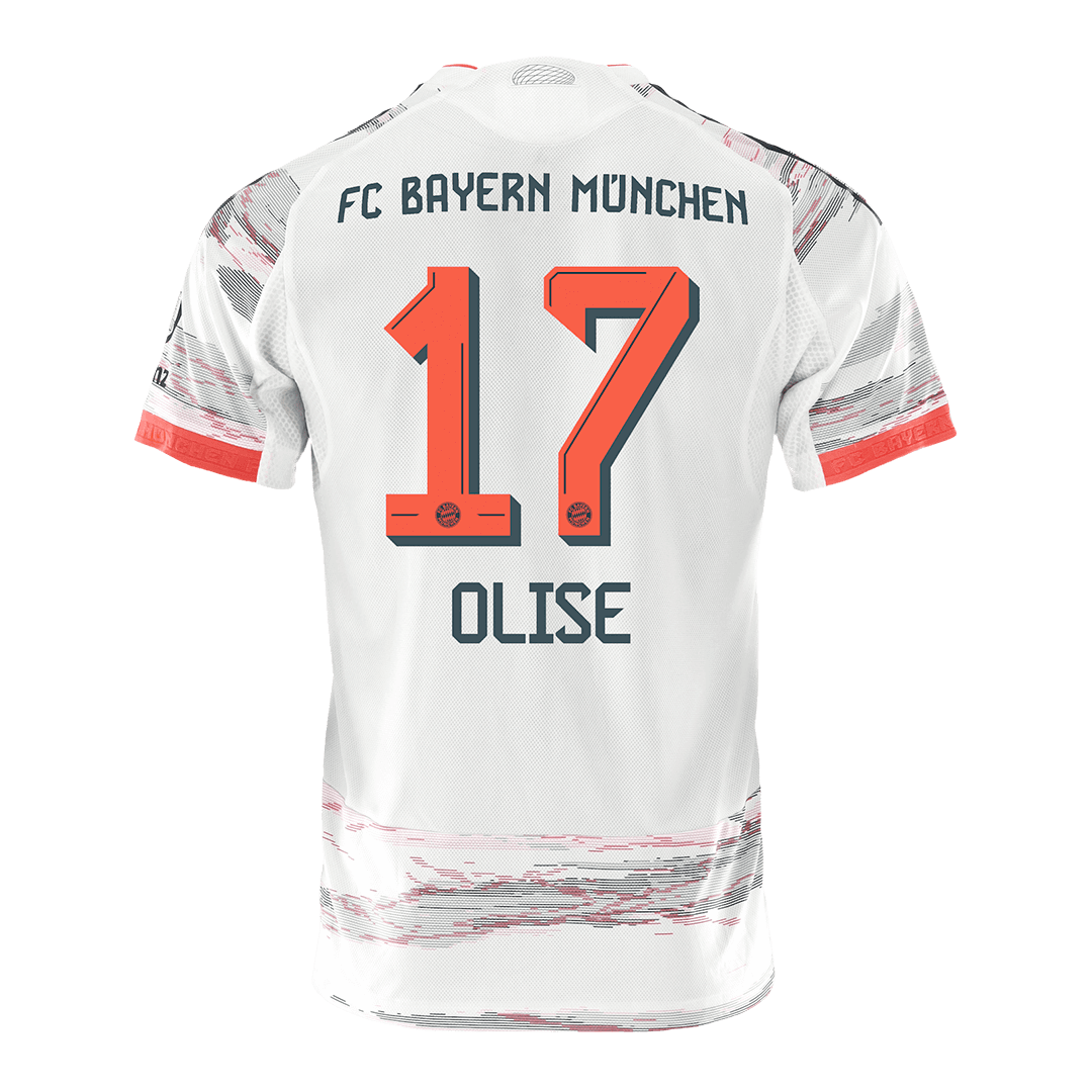 Bayern Munich Tröja OLISE #17 2025/26 Borta Vit
