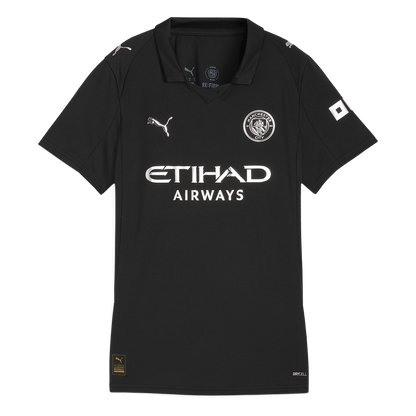 Manchester City Tröja 2025/26 Borta Svart Dam
