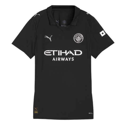 Manchester City Tröja 2025/26 Borta Svart Dam
