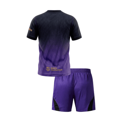 Barcelona Tröja 2026/27 Borta Lila Barn-2