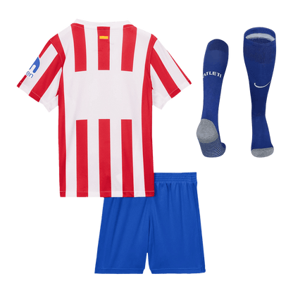 Atletico Madrid Tröja 2025/26 Hemmaställ Röd & Vit Barn-16