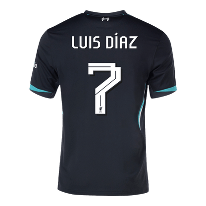 Liverpool Tröja LUIS DÍAZ #7 2024/25 Borta - UCL-10
