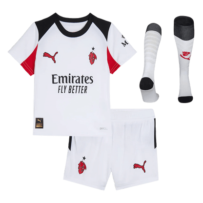 AC Milan Tröja 2025/26 Bortaställ Vit Barn