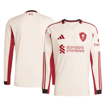 Liverpool Tröja 2025/26 Borta Långärmad Vit-10