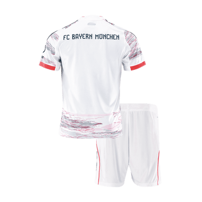 Bayern Munich Tröja 2025/26 Borta Vit Barn-17