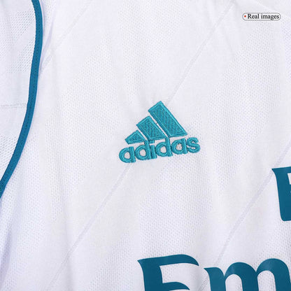 SERGIO RAMOS #4 Real Madrid Hemmatröja 2017/18 Retro Tröja
 Vit-5