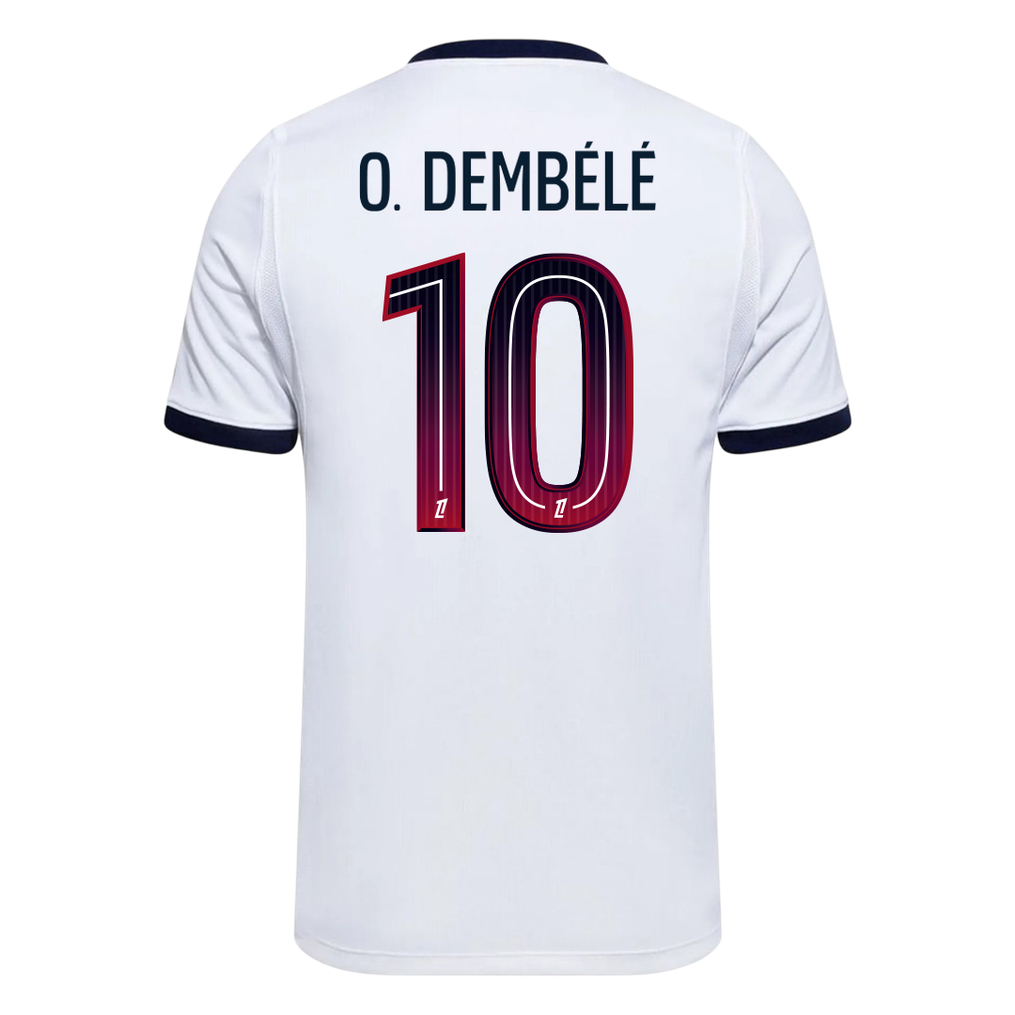 PSG Tröja O. DEMBÉLÉ #10 2026/27 Borta Vit-3