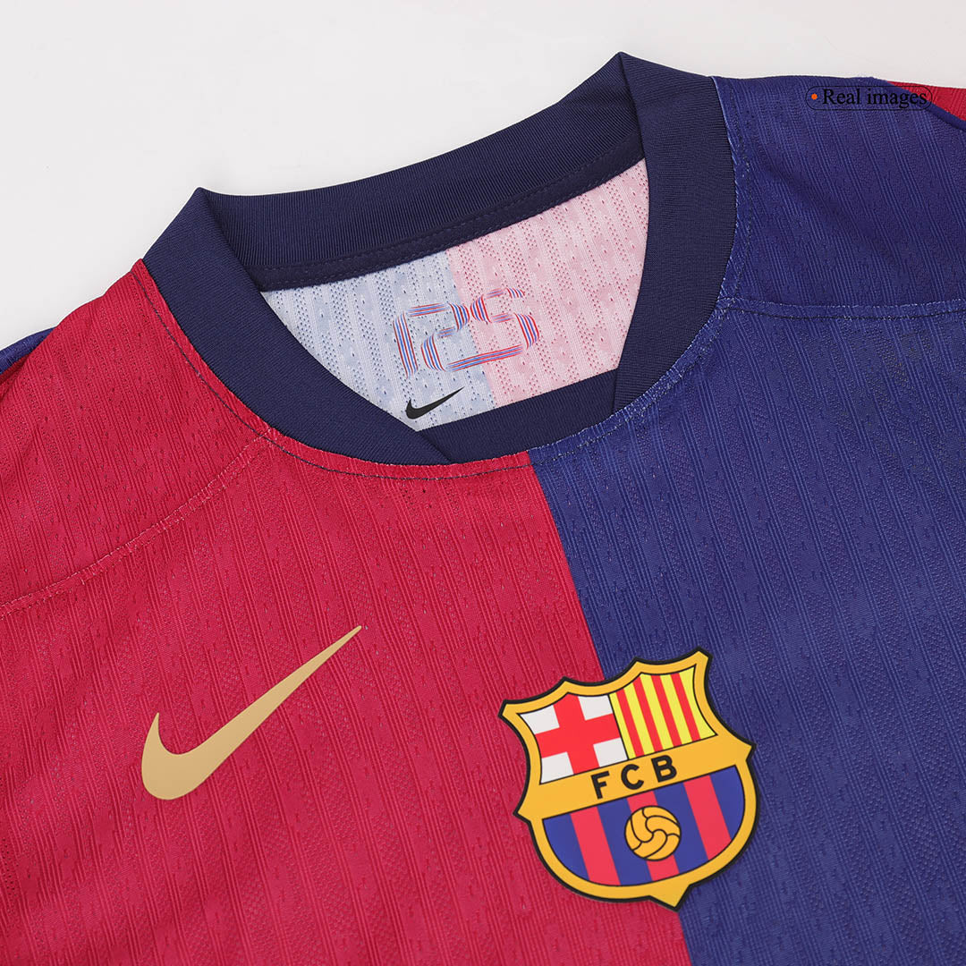 Barcelona Tröja GAVI #6 2024/25 Hemma Röd & Blå-7