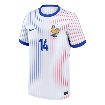 Frankrike Tröja RABIOT #14 Euro 2024 Borta Vit-8