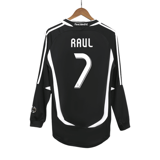 RAUL #7 Real Madrid Bortatröja 2006/07 Retro Tröja
 Svart