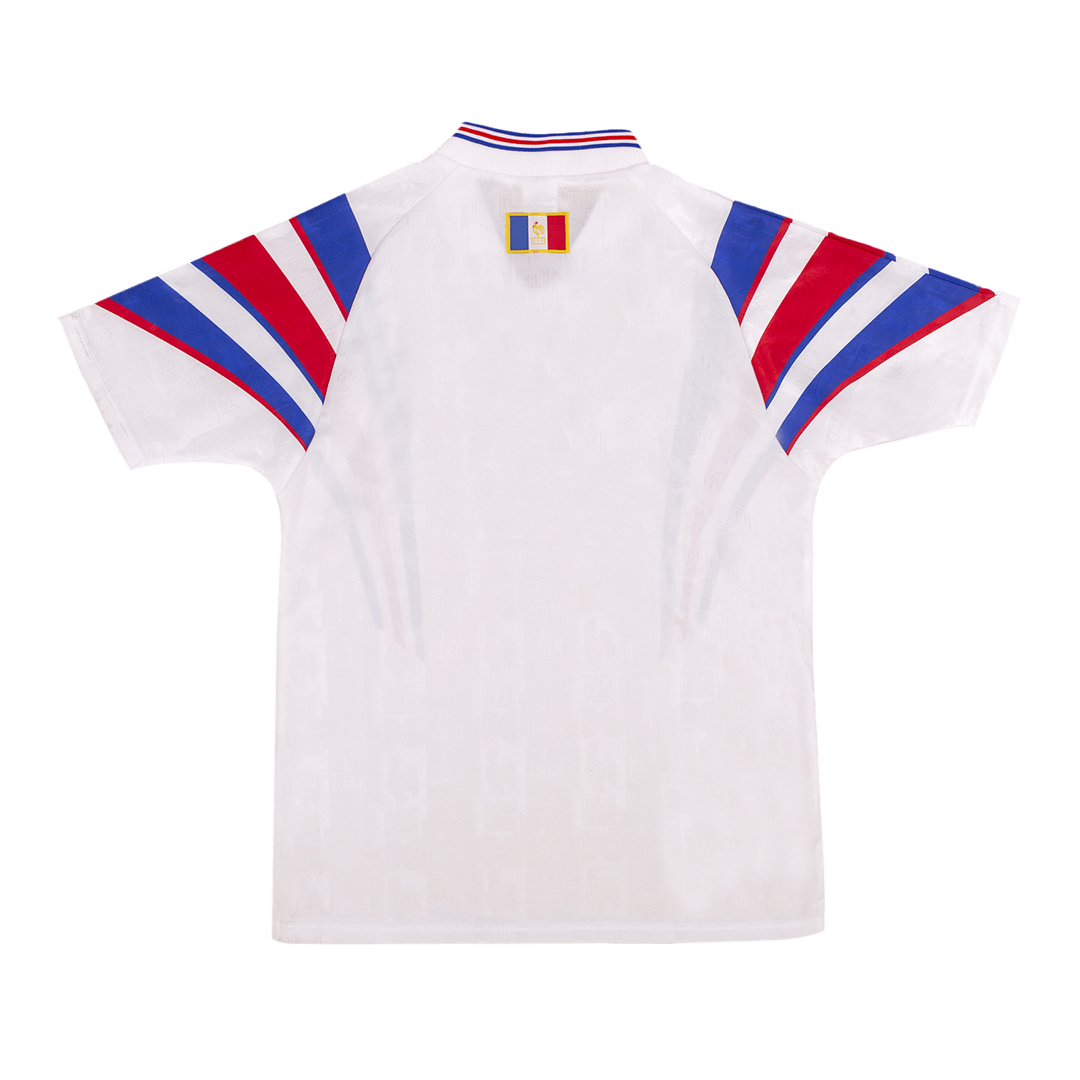 Frankrike Bortatröja Euro 1996 Retro Tröja
 Vit-2