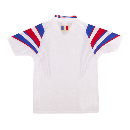 Frankrike Bortatröja Euro 1996 Retro Tröja
 Vit-2