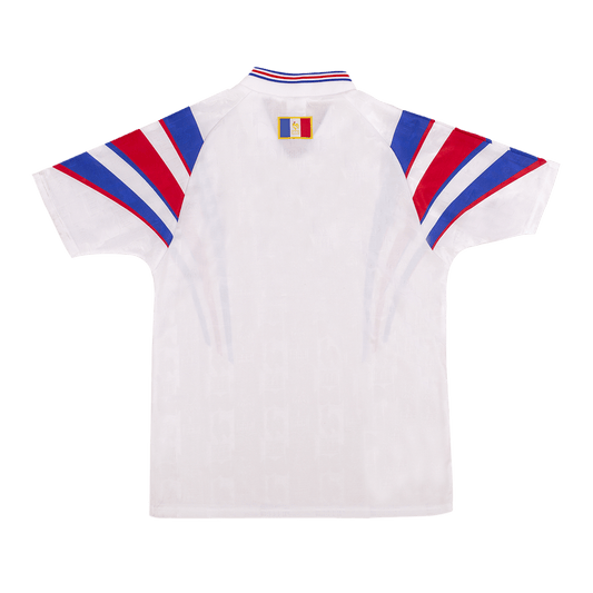Frankrike Bortatröja Euro 1996 Retro Tröja
 Vit-1