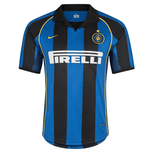Inter Milan Hemmatröja 2001/02 Retro Tröja
 Blå och svart