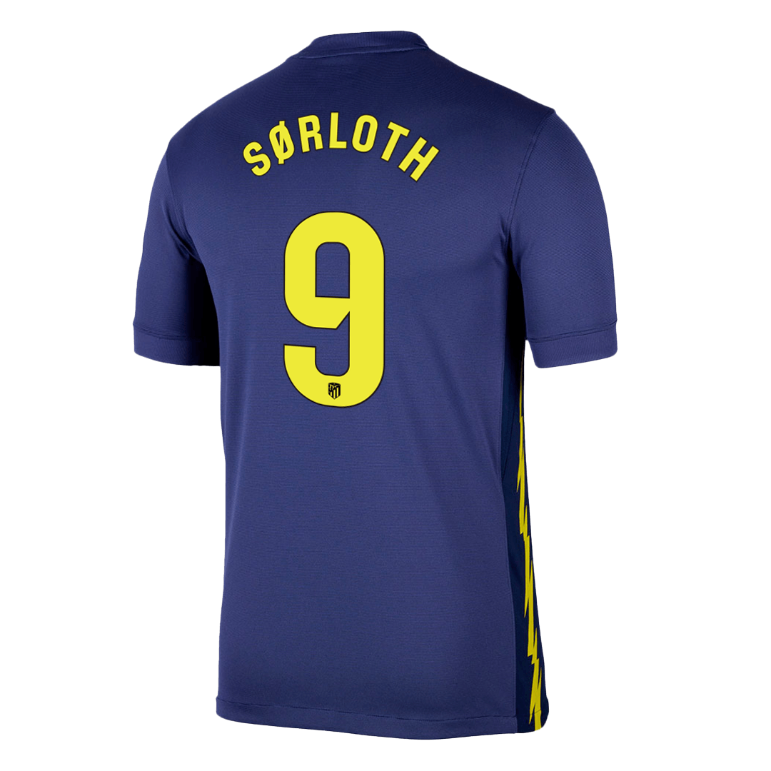Atletico Madrid Tröja SØRLOTH #9 2025/26 Borta Mörkblå
