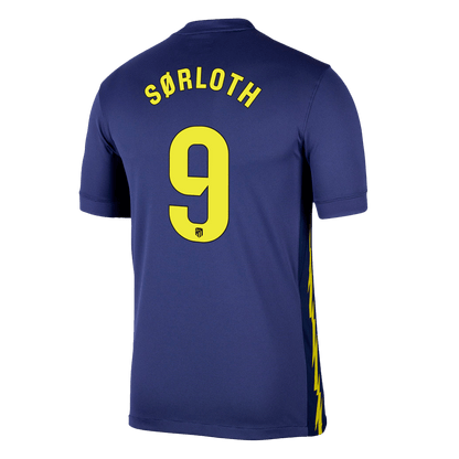 Atletico Madrid Tröja SØRLOTH #9 2025/26 Borta Mörkblå-11