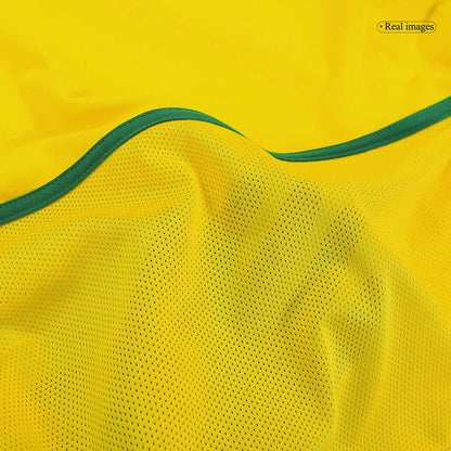 Brasilien Hemmatröja 2002/03 Retro Tröja
 Gul-2