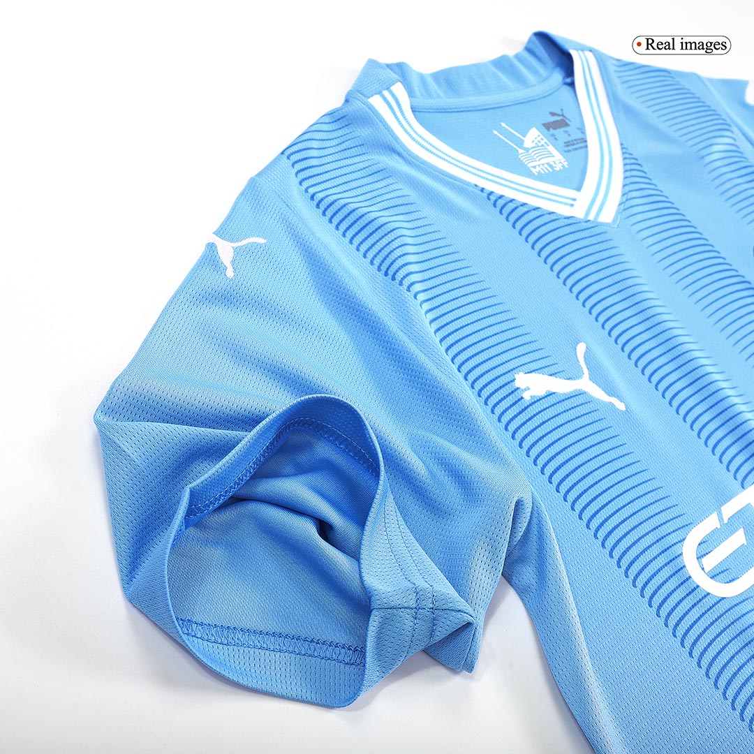 Manchester City Tröja CHAMPIONS #24 2023/24 Hemma Blå