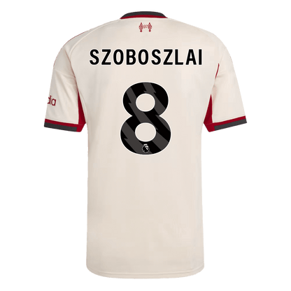Liverpool Tröja SZOBOSZLAI #8 2025/26 Borta Vit-9