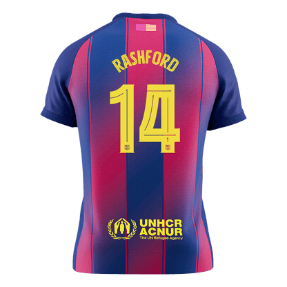 RASHFORD #14 Barcelona Tröja 2025/26 Hemma Premium Röd & Blå - UCL-9
