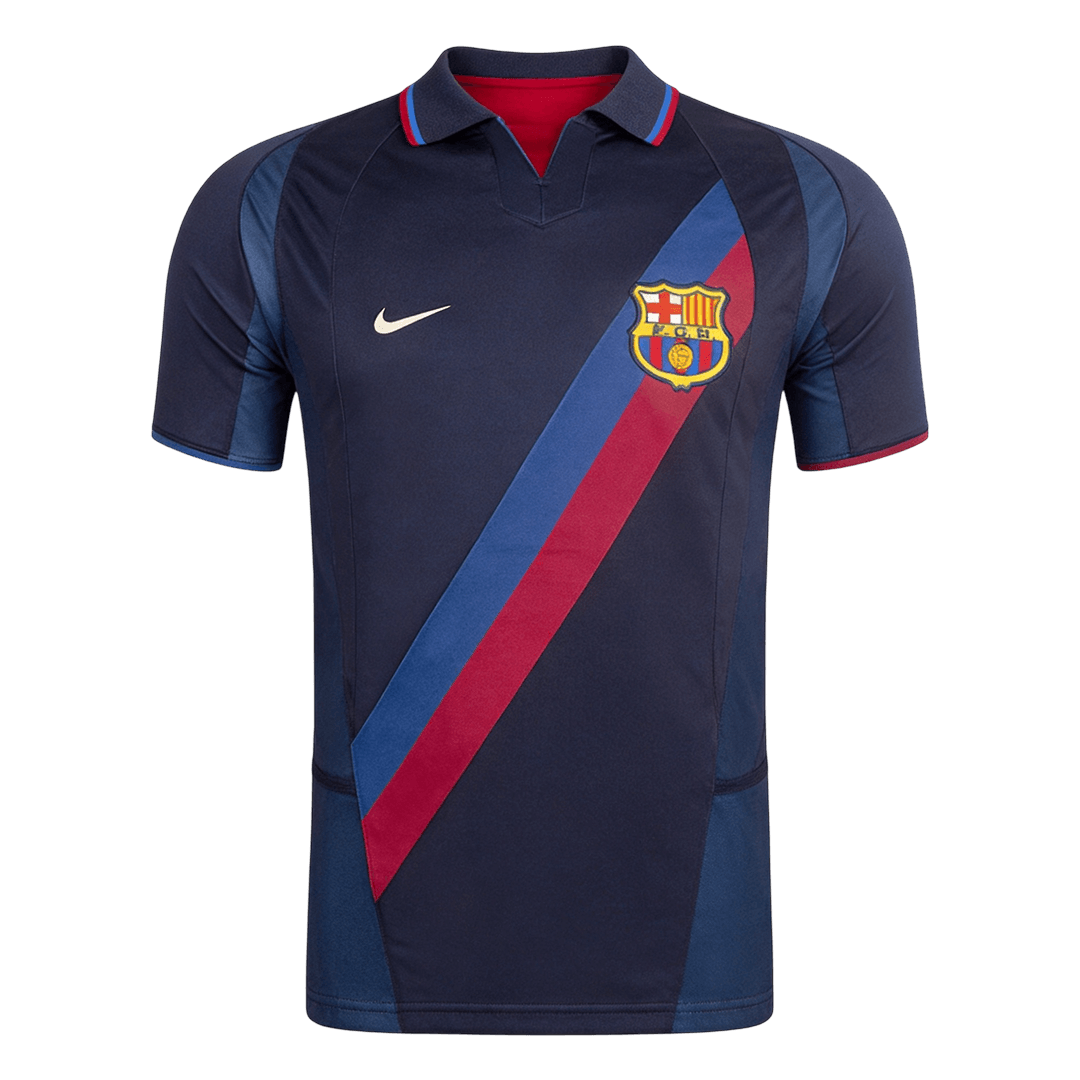 Barcelona Thirdtröja 2002/03 Retro Tröja
 Mörkblå
