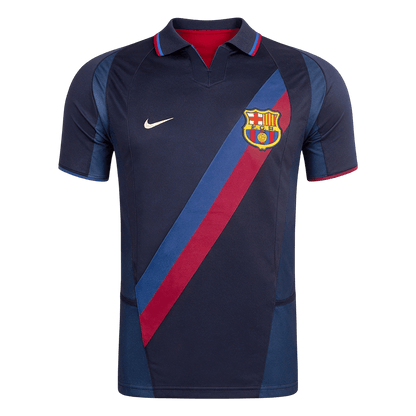 Barcelona Thirdtröja 2002/03 Retro Tröja
 Mörkblå