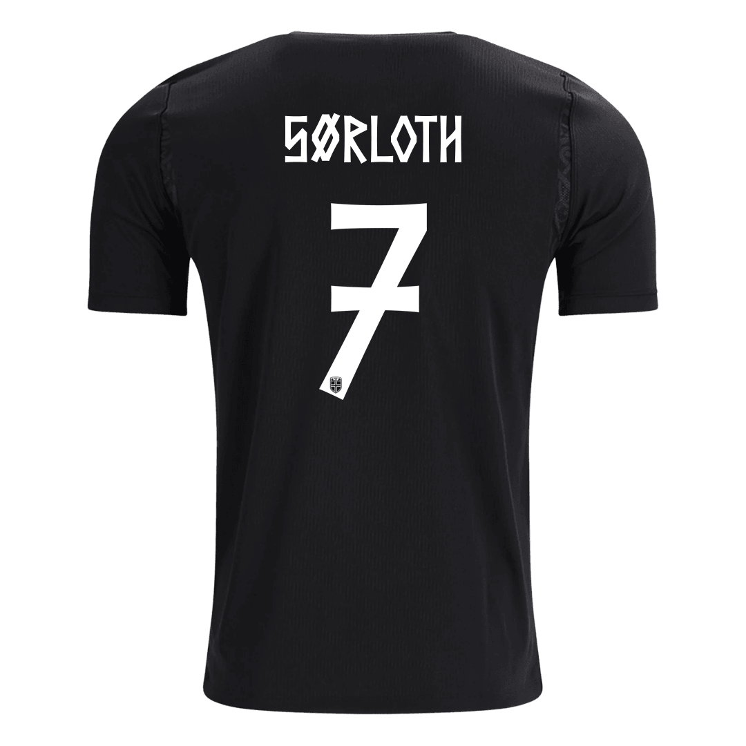 Norge Tröja SØRLOTH #7 2026 Borta Svart-2