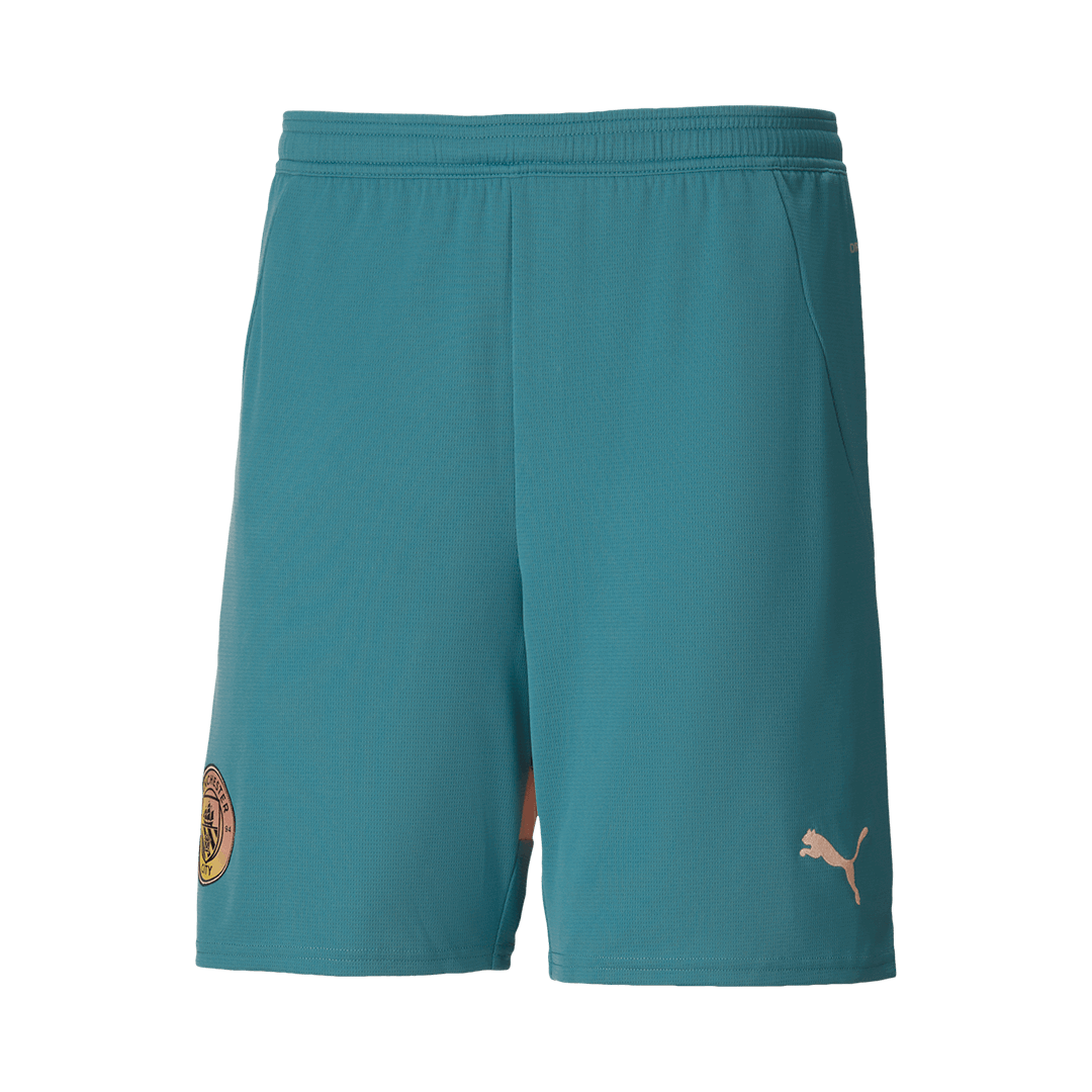 Manchester City Shorts 2024/25 Fourth Away Blå - UCL