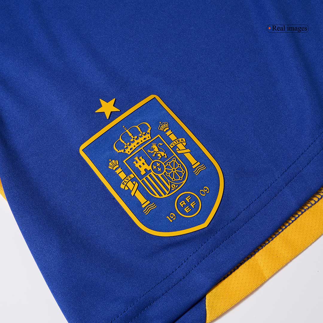 Spanien Shorts Euro 2024 Hemma Blå-4