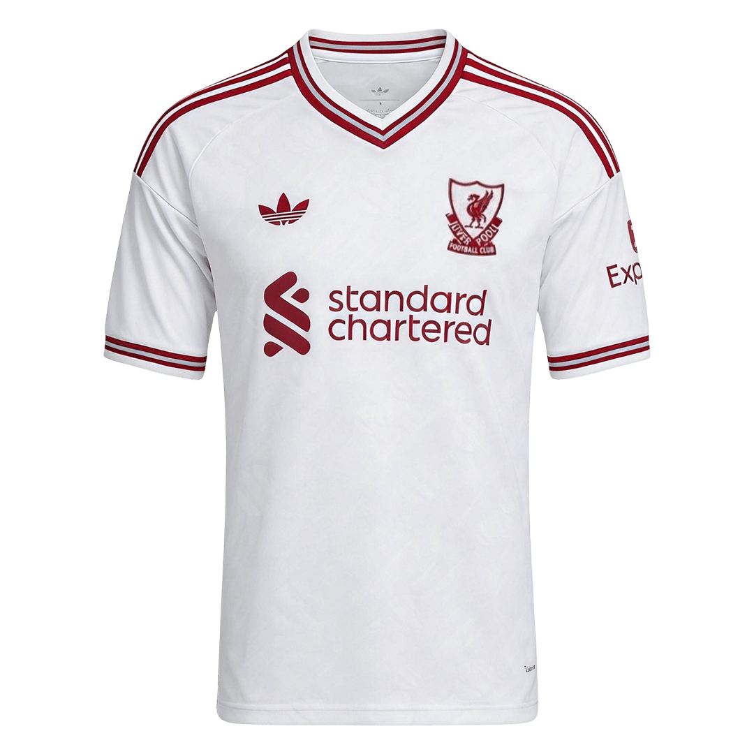 Liverpool Tröja VIRGIL #4 2026/27 Borta Vit - UCL
