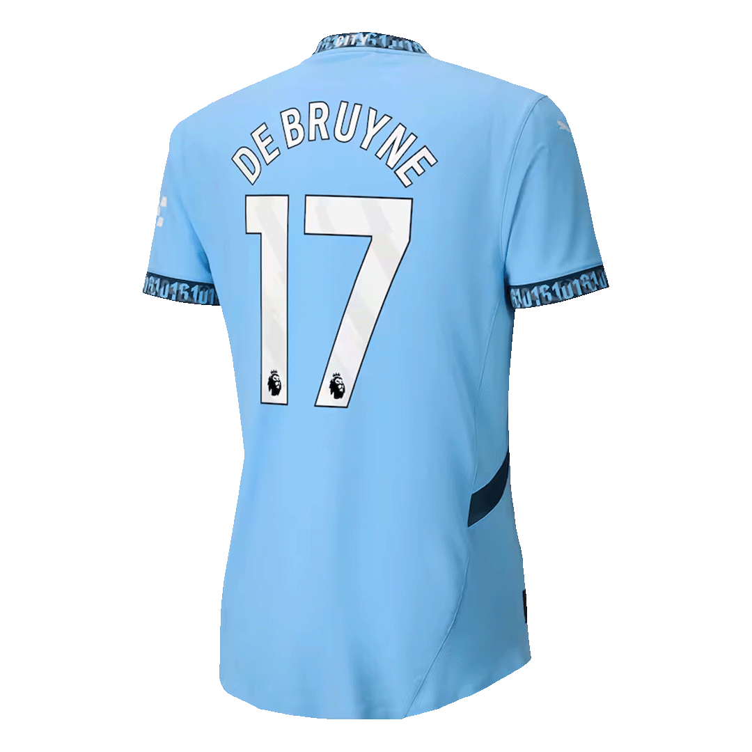 Manchester City Tröja DE BRUYNE #17 2024/25 Hemma Blå