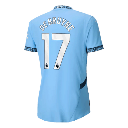 Manchester City Tröja DE BRUYNE #17 2024/25 Hemma Blå-2