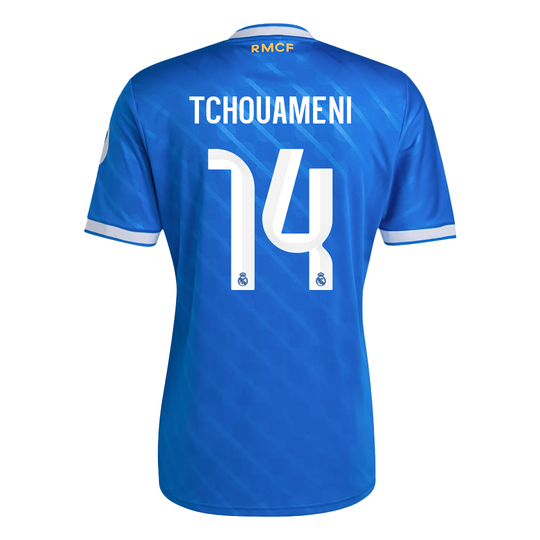 Real Madrid Tröja TCHOUAMENI #14 2025/26 Tredje Blå-9