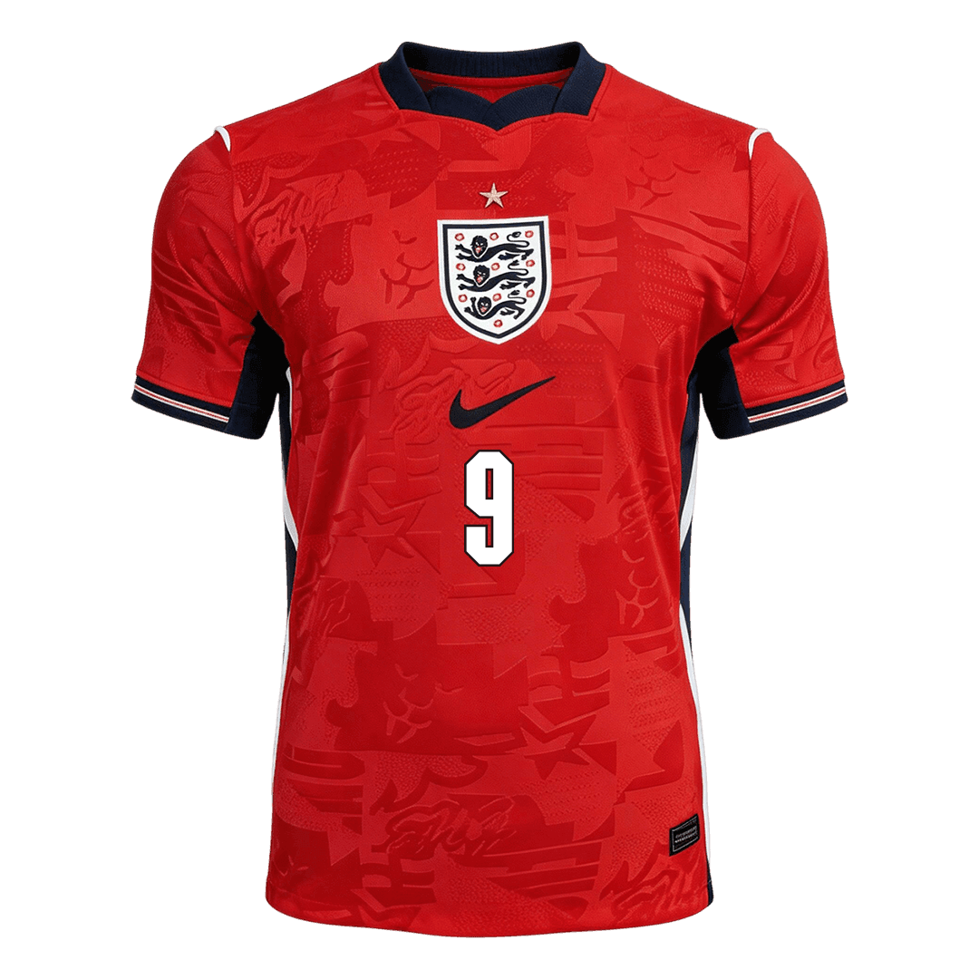 England Tröja KANE #9 2026 Borta Autentisk Röd-8