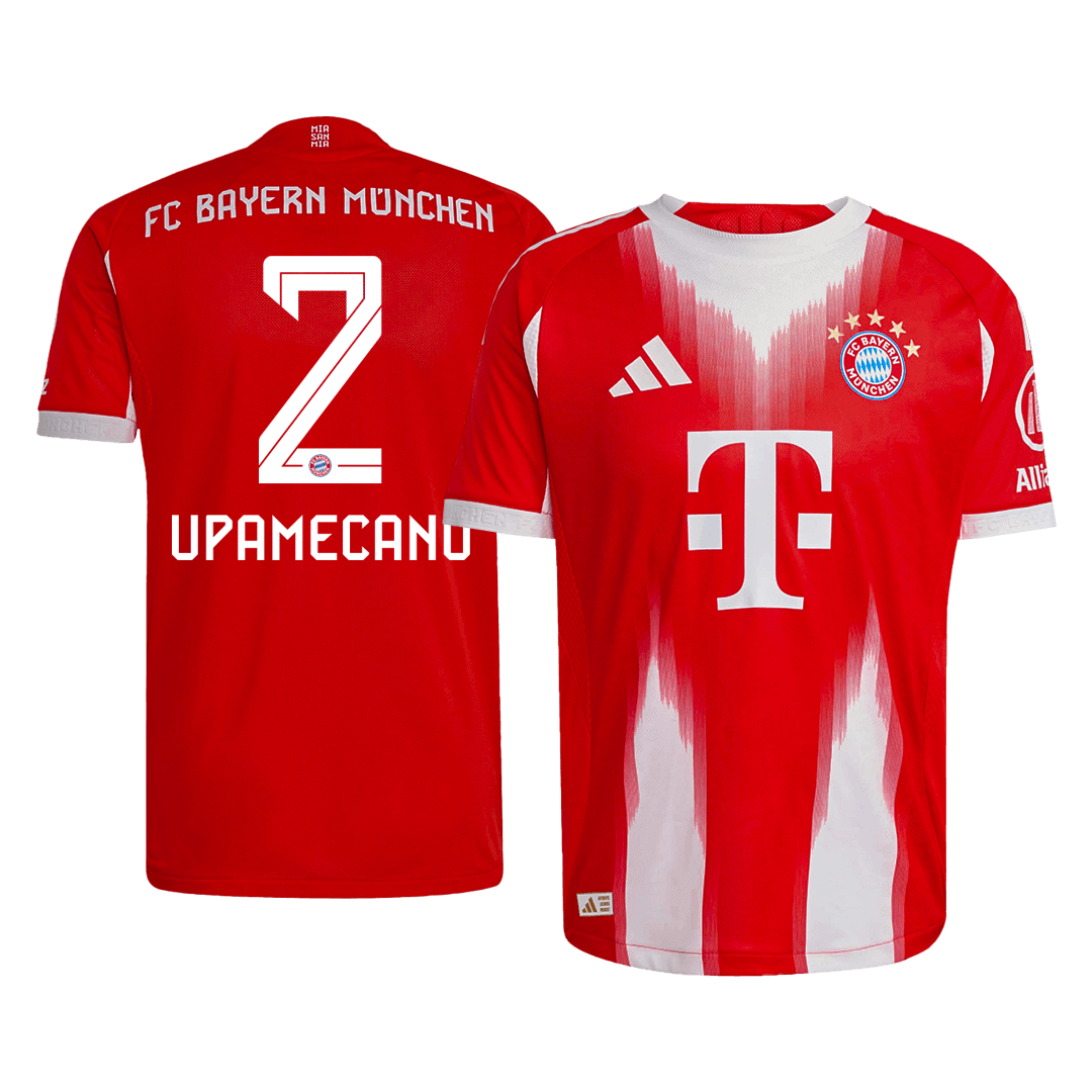 Bayern Munich Tröja UPAMECANO #2 2025/26 Hemma Röd