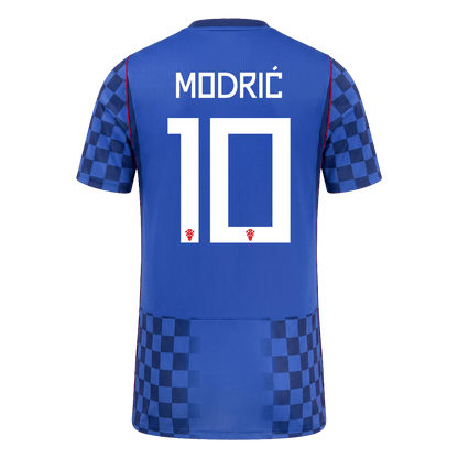 Kroatien Tröja MODRIĆ #10 2026 Borta Blå-2