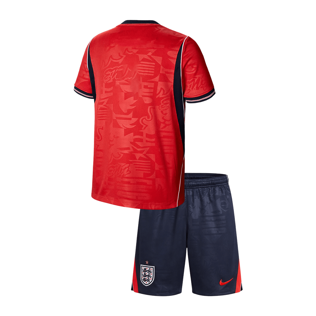 England Tröja 2026 Borta Röd Barn