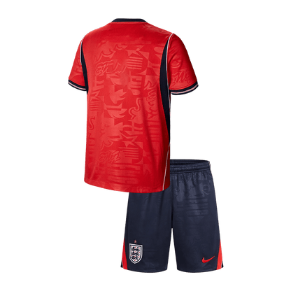 England Tröja 2026 Borta Röd Barn-10