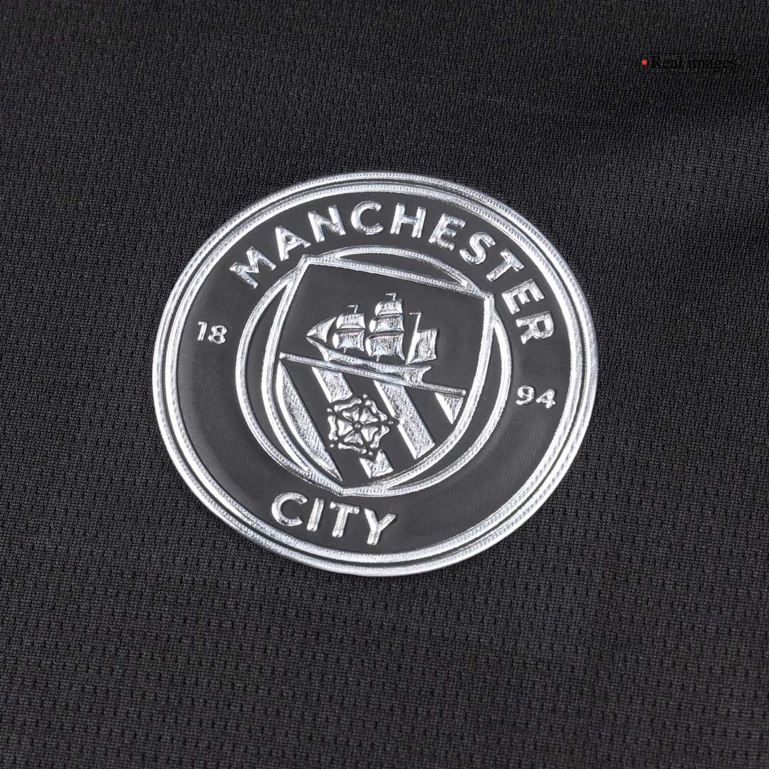 Manchester City Tröja HAALAND #9 2025/26 Borta Svart-6