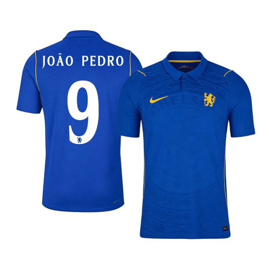 Chelsea Tröja JOÃO PEDRO #9 2026/27 Hemma Autentisk Blå - UCL