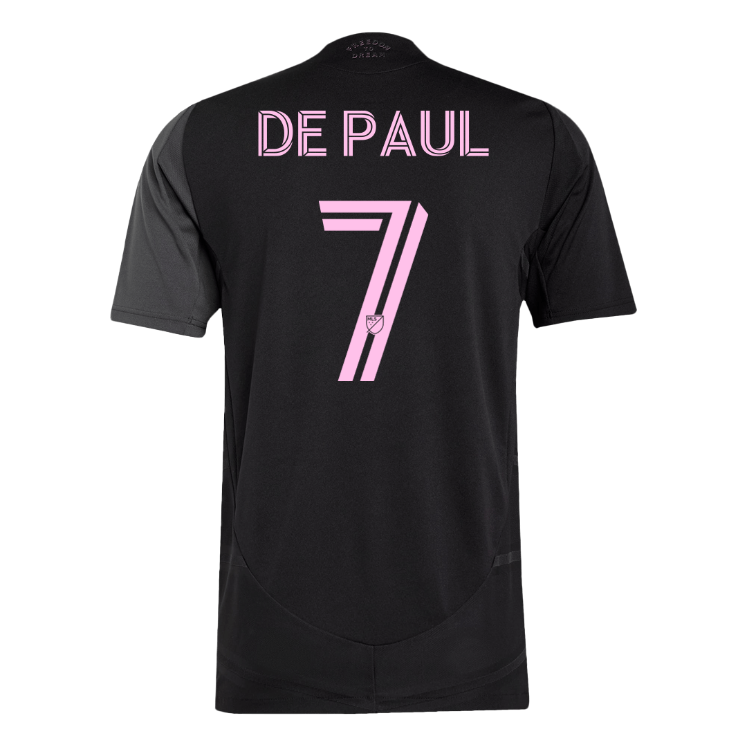 Inter Miami CF Tröja DE PAUL #7 2025 Borta Black&Gray