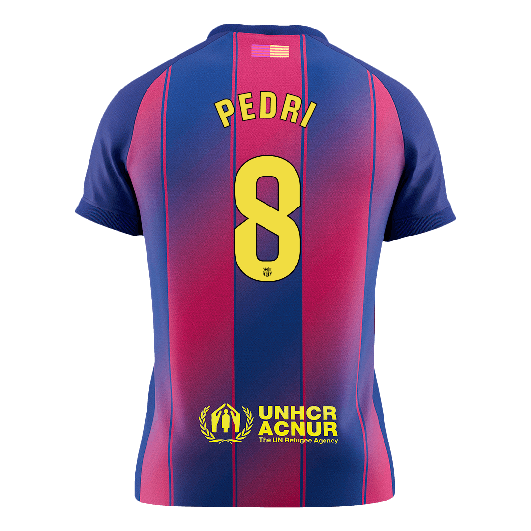 PEDRI #8 Barcelona Tröja 2025/26 Hemma Premium Röd & Blå
