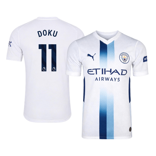 Manchester City Tröja DOKU #11 2026/27 Third Vit